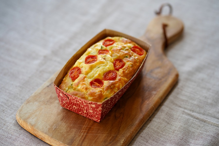 米粉と塩麴のケークサレ