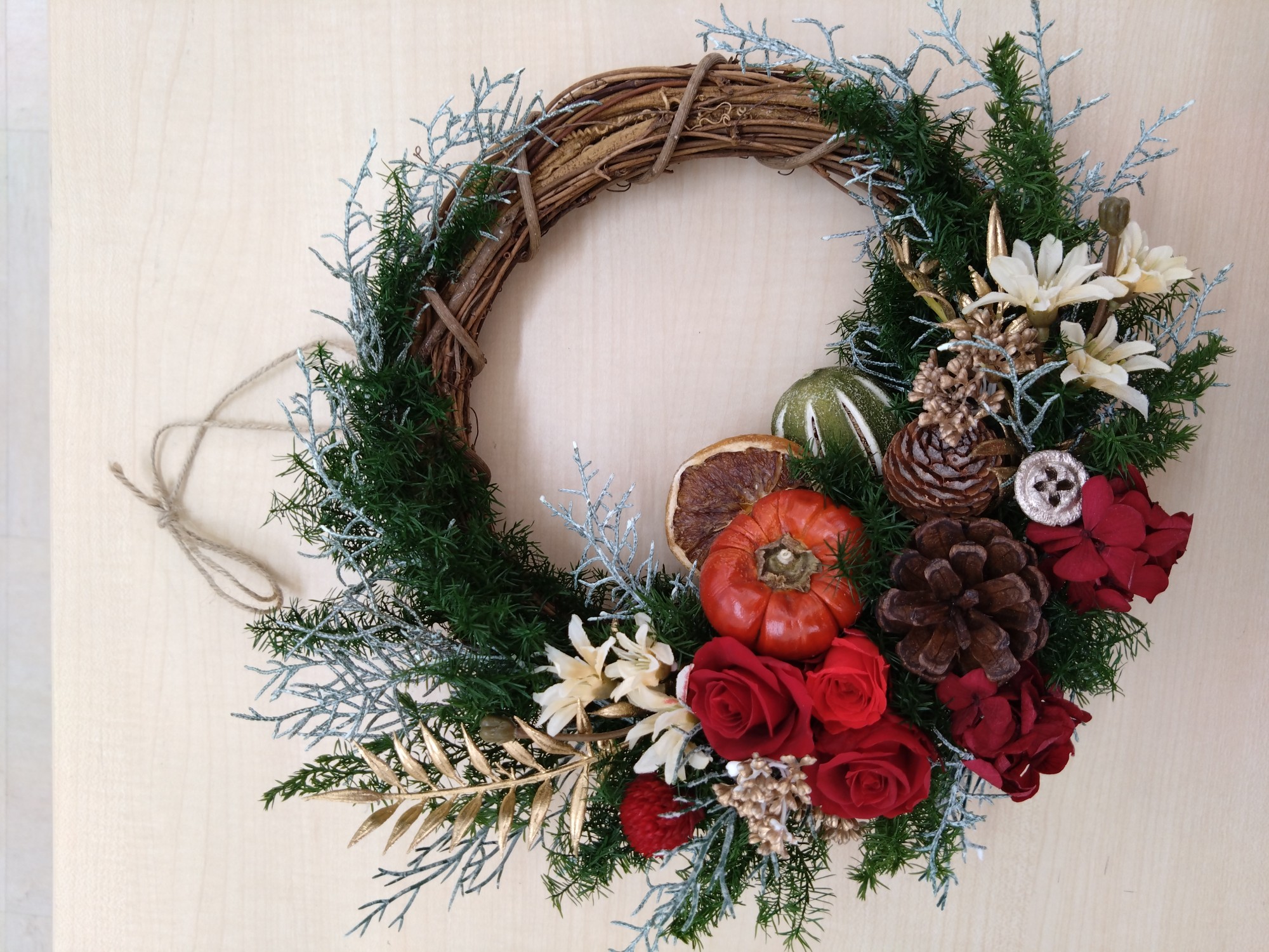 11月「クリスマスリース」