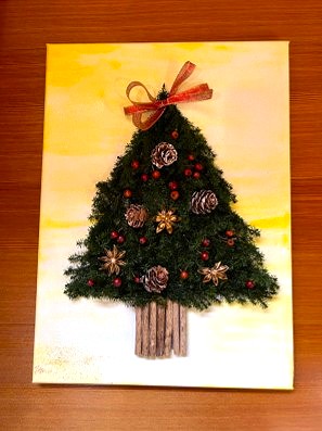 11月「クリスマス立体ボードアレンジ」