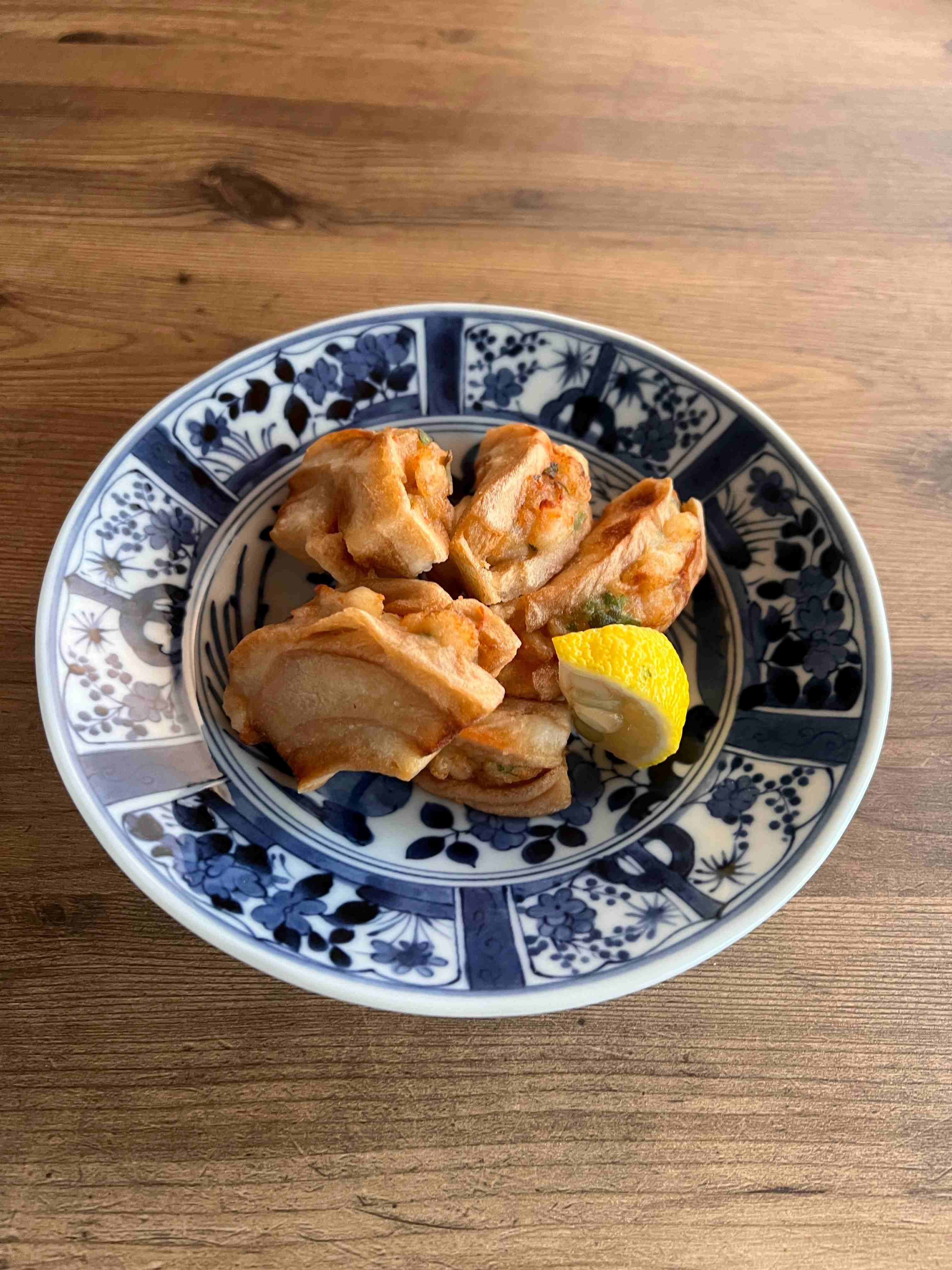 車麩のえびしんじょう揚げ