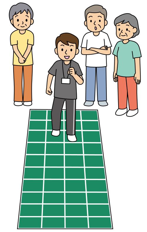 脳トレ体操(スクエアステップ)