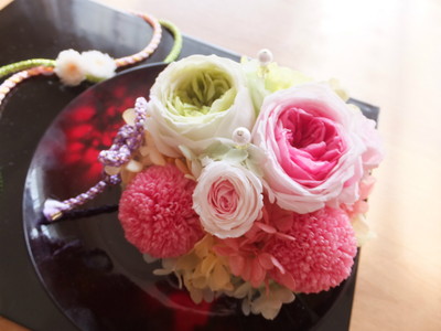 プリザーブドフラワーレッスン　Ａ初心者・Ｂ初心者～経験者