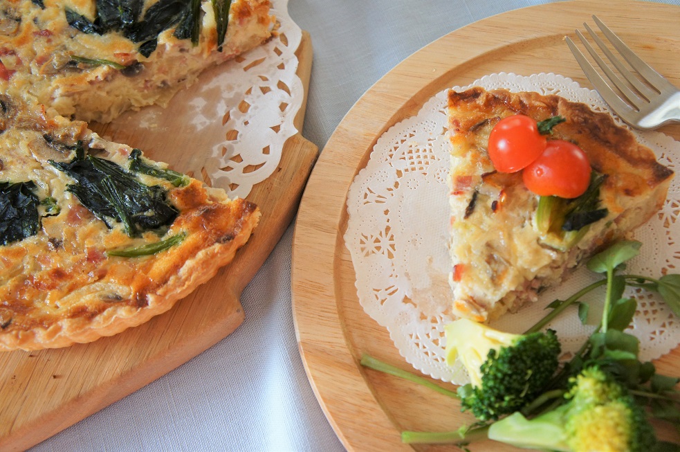 春野菜でつくるキッシュとごちそうサラダ