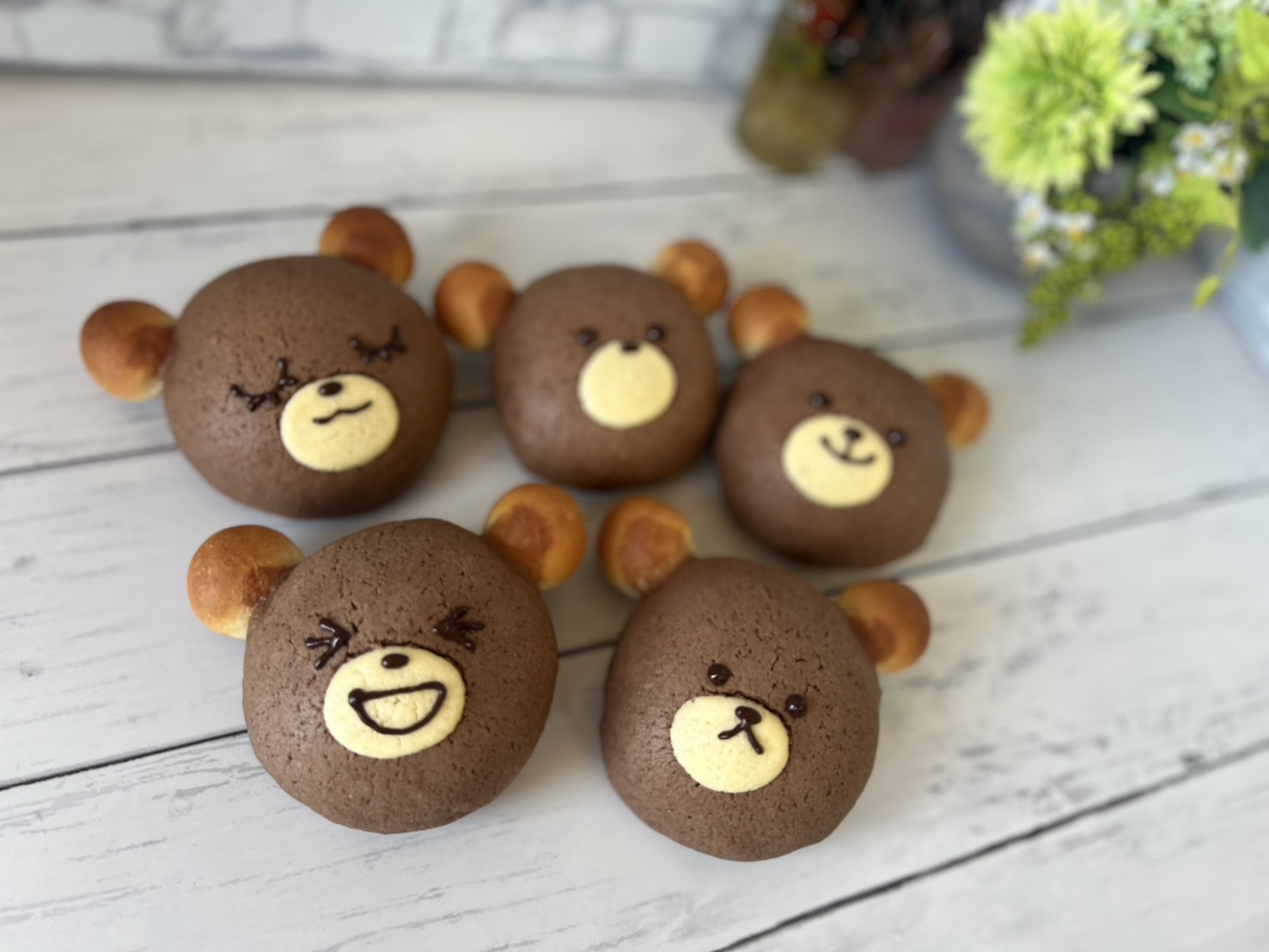 クマさんのチョコメロンパン