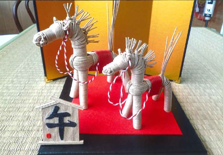 紙バンドで干支の【午】を作る！