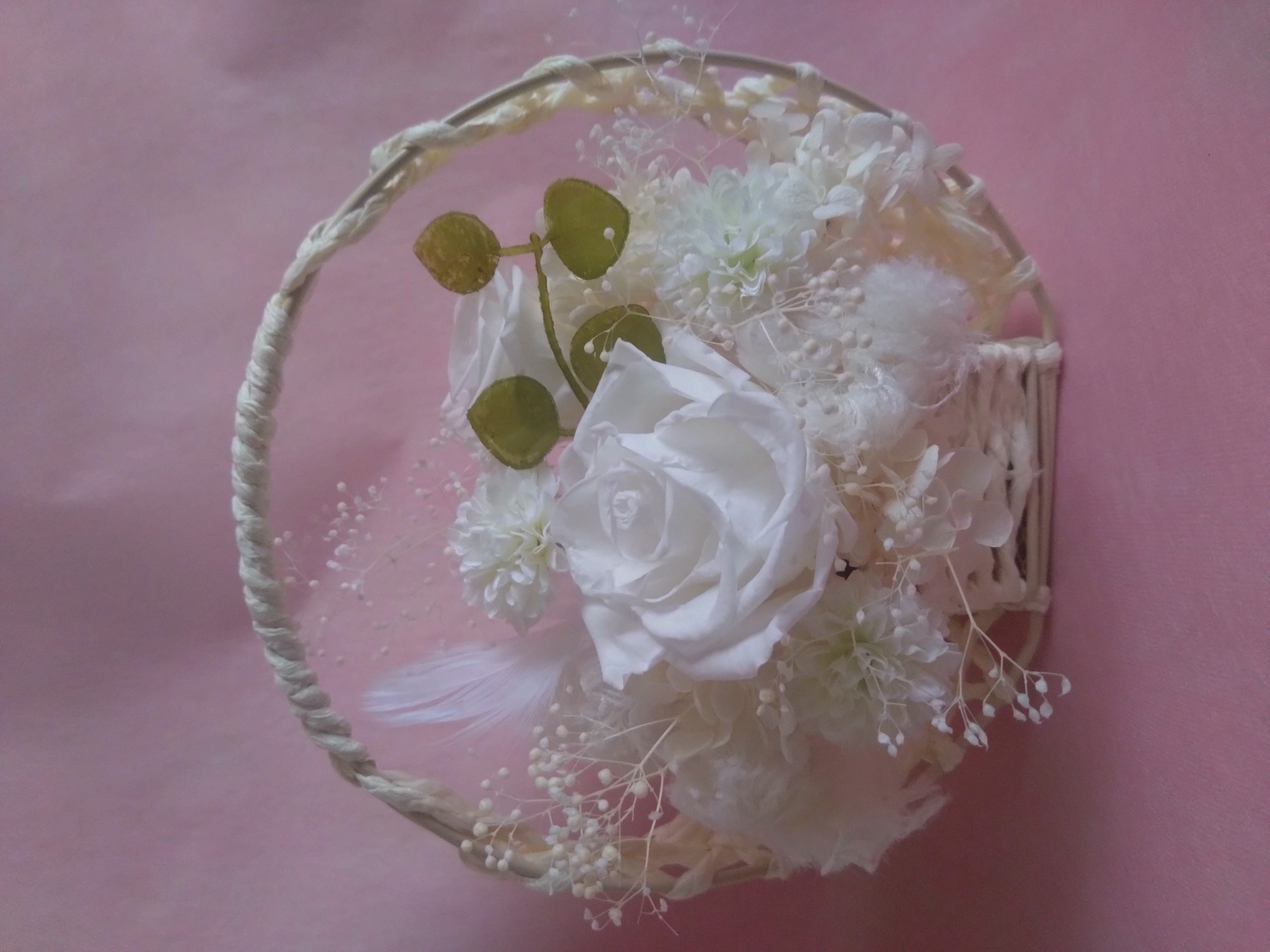 長岡教室【ワンデー講座】枯れないお花プリザーブドフラワーで作る本格的なアレンジ