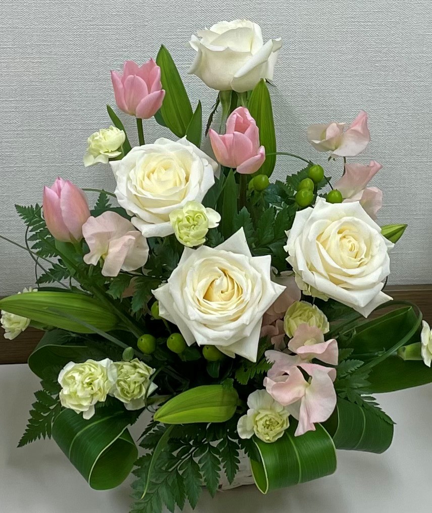 長岡教室【ワンデー講座】～スプリングフラワーレッスン～ナチュラル素材の花あそび