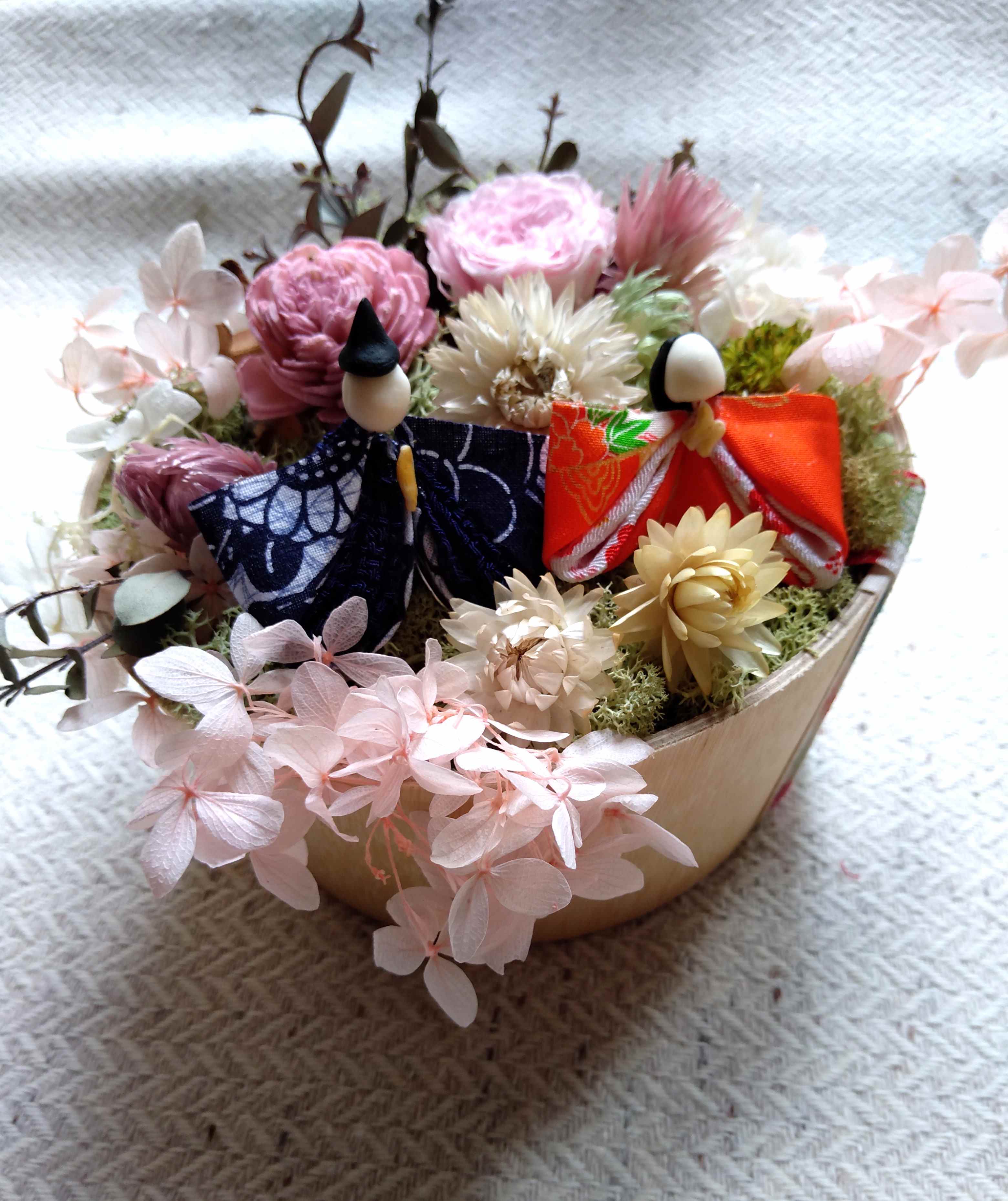 １day　香るお雛様アレンジ