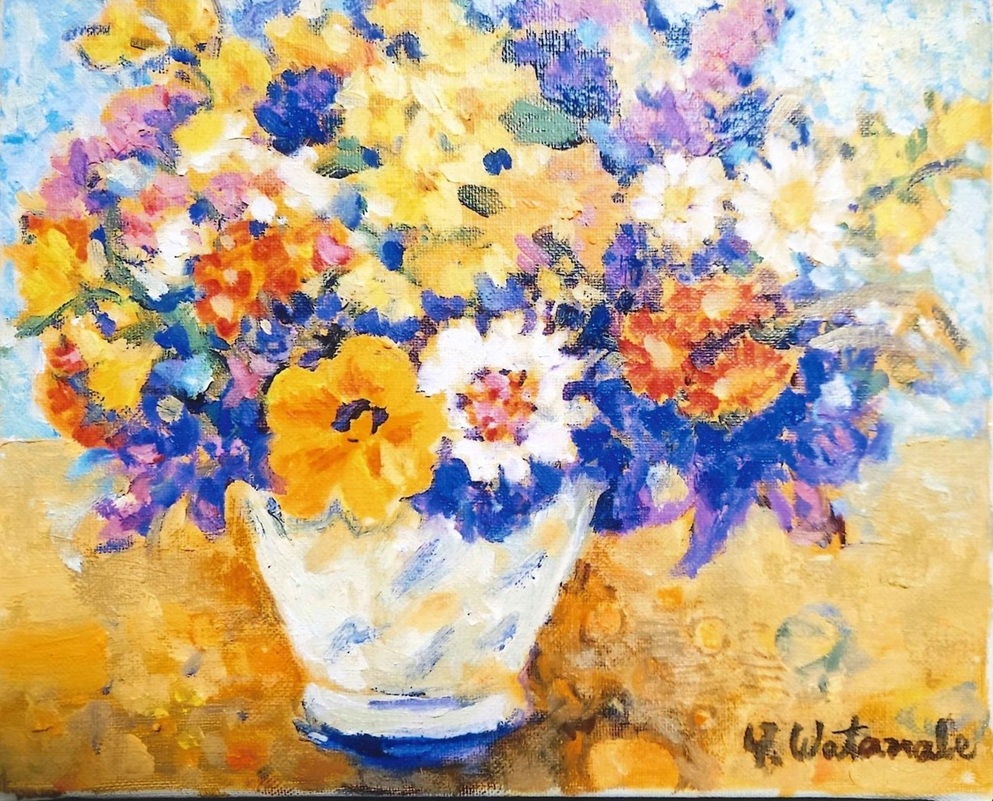 楽しい透明水彩と油絵