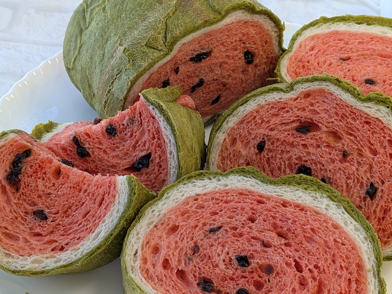 夏の風物詩、西瓜をパンで作りましょう