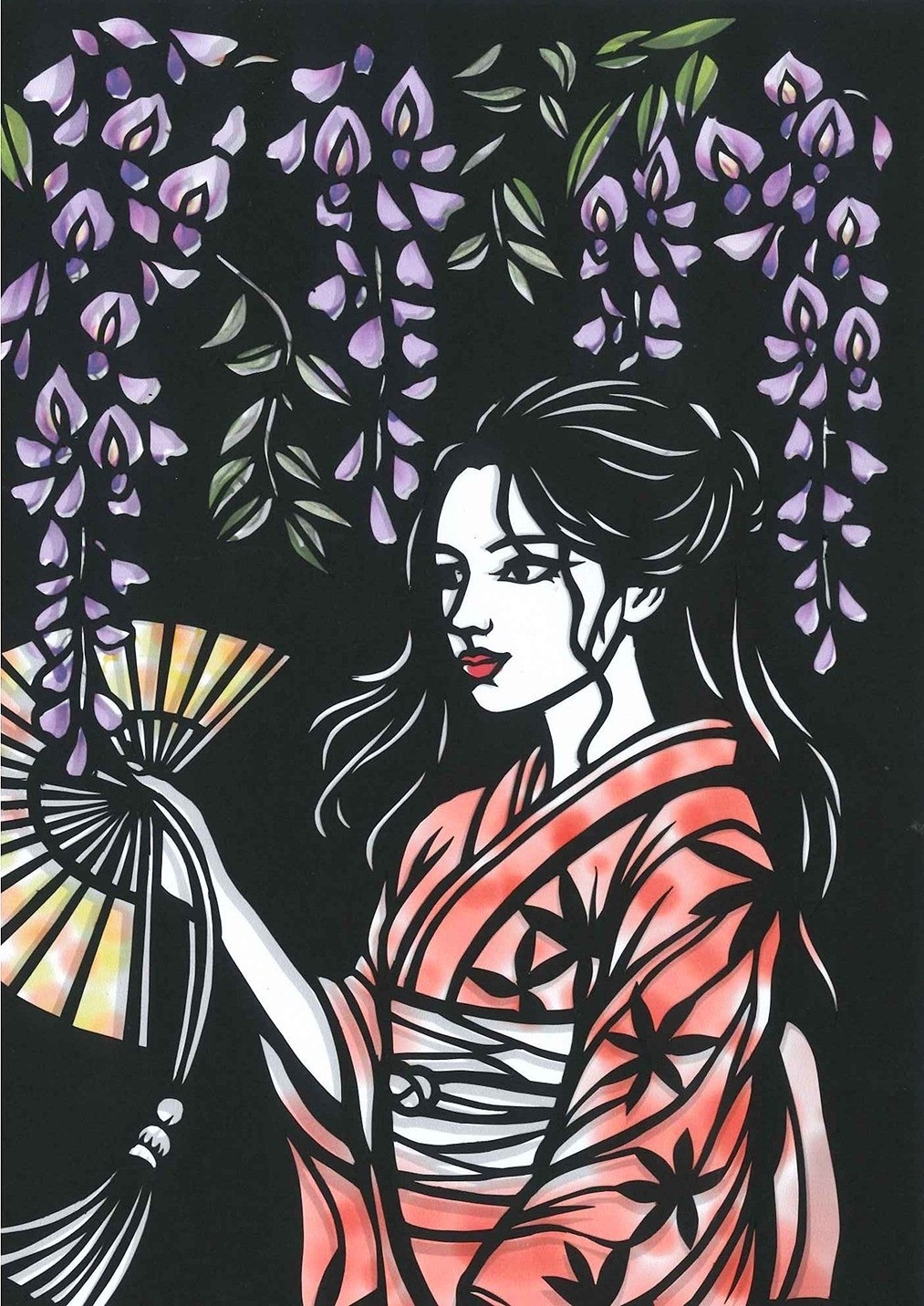 季節を切り絵で楽しみましょう