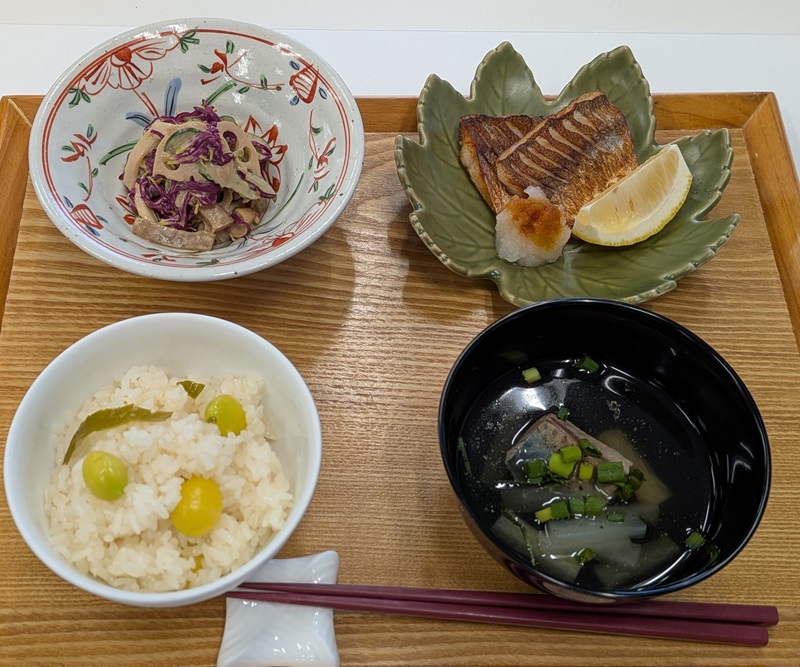 旬の献立　日本料理
