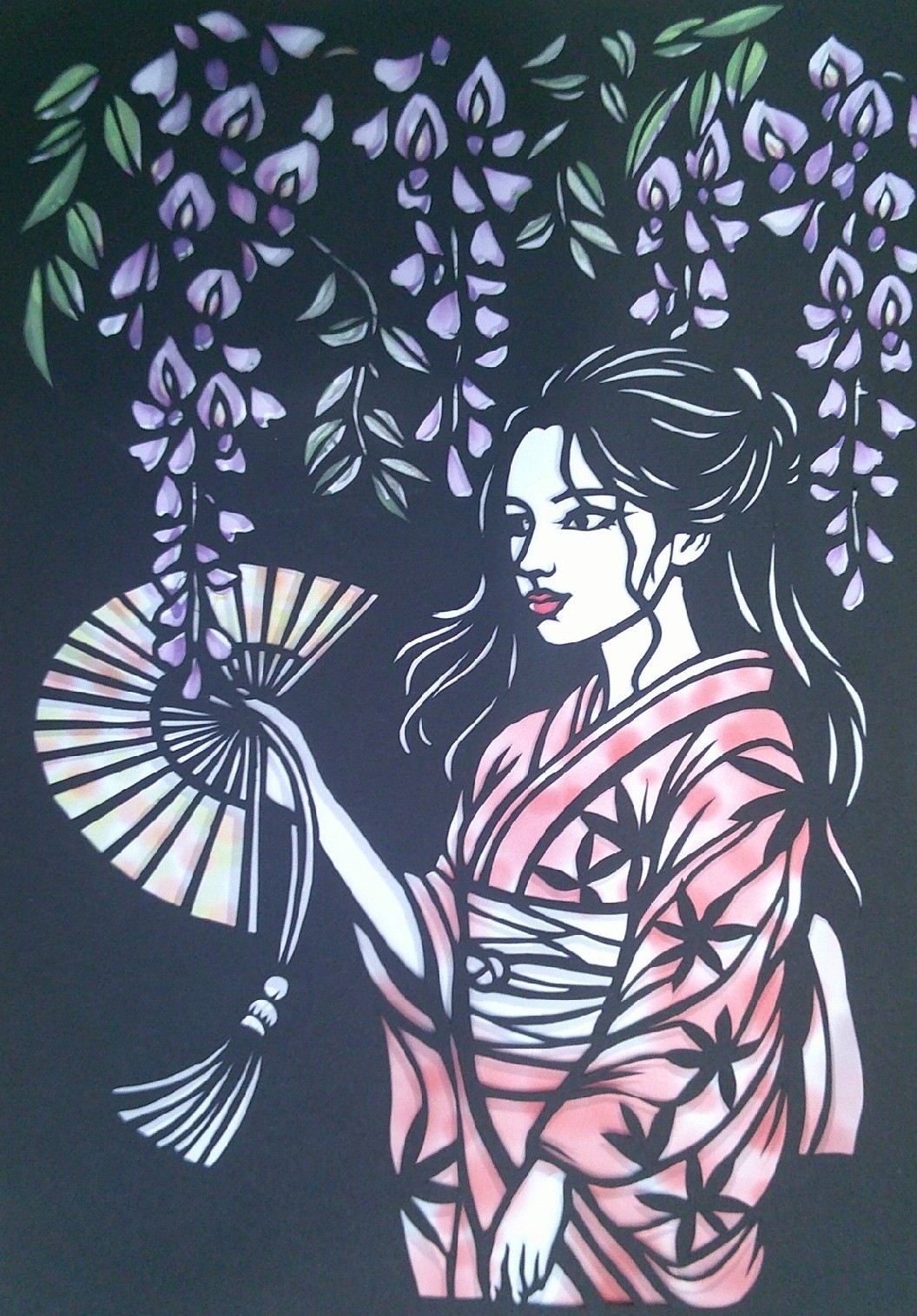 季節を切り絵で楽しみましょう